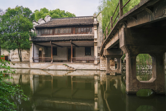 中國(guó)浙江湖州南潯古鎮(zhèn)古建筑橋梁