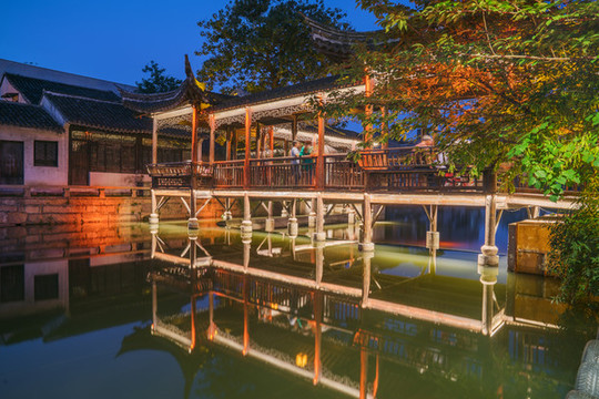 中國浙江湖州南潯古鎮(zhèn)古建筑橋梁