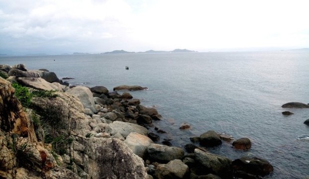 海岸巖石礁石
