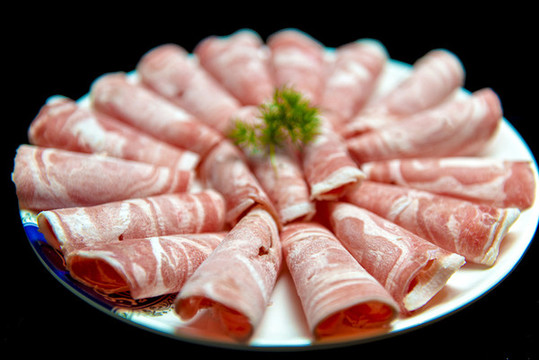 火鍋食材羊肉片