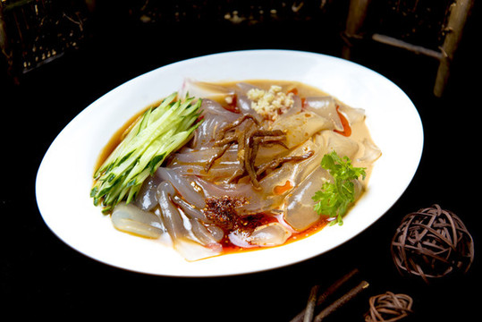 香汁拉皮涼菜