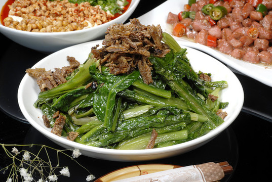 豆豉鯪魚油麥菜