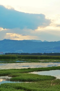 會(huì)澤高原晚霞