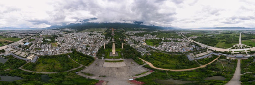 大理古城全景圖