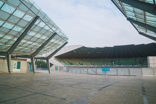 中國南京奧體中心建筑和廣場