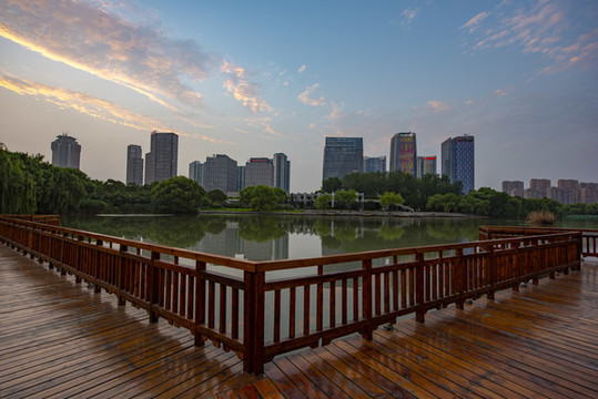 江蘇省淮安市缽池山公園城市風(fēng)光