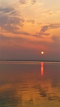 太湖落日