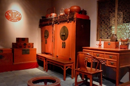 古代婚房紅木家具