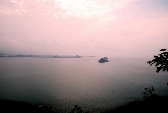 傍晚的大海
