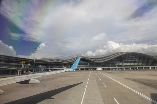 中國廣西桂林兩江國際機(jī)場風(fēng)光