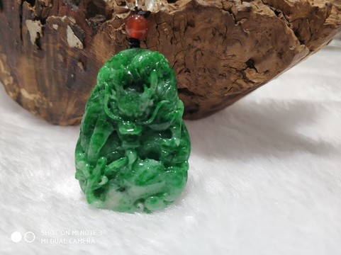 翡翠龍牌吊墜