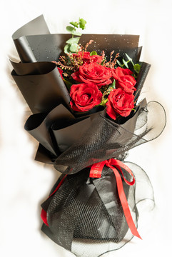 紅玫瑰花束