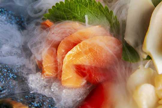 海鮮刺身拼盤特寫