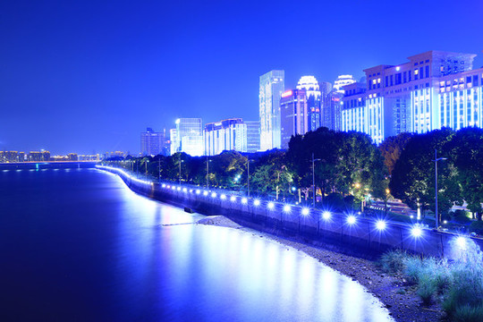 杭州錢江新城夜景