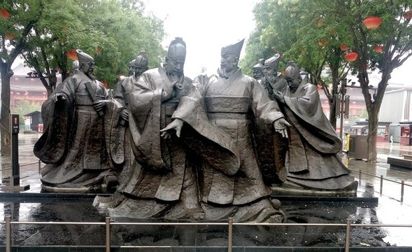 房謀杜斷雕塑