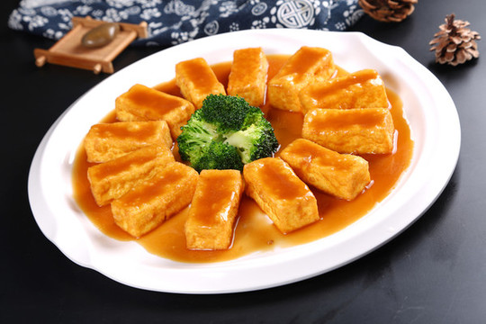 鮑汁豆腐