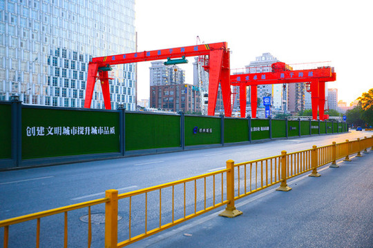 杭州地鐵建設工地