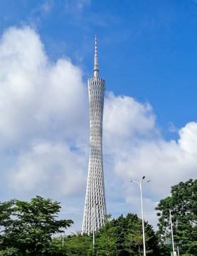 廣州地標(biāo)電視塔小蠻腰