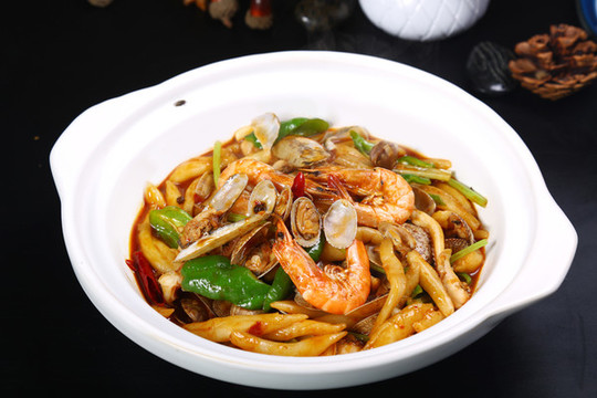 小海鮮炒撥魚子