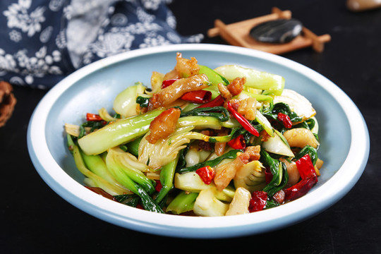 油渣炒青菜