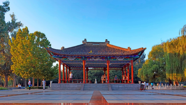 城市園林景觀四角亭