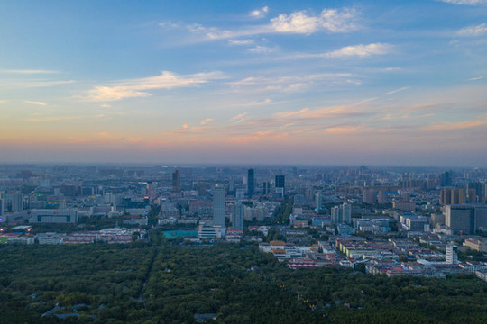 千佛山航拍濟南城市風光12