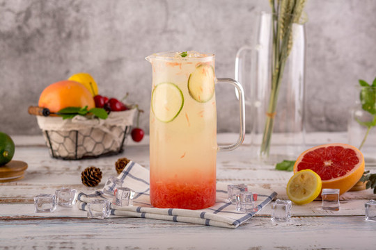 檸檬西柚飲品高清圖