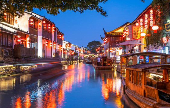 山塘古鎮(zhèn)夜景