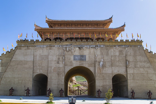 青海祁連峨堡古城遺址公園