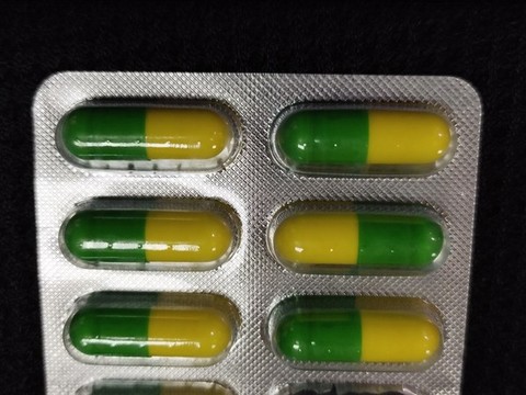 中藥膠囊特寫