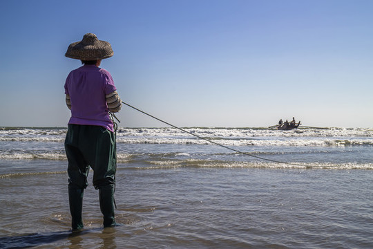 拉網(wǎng)捕魚(yú)