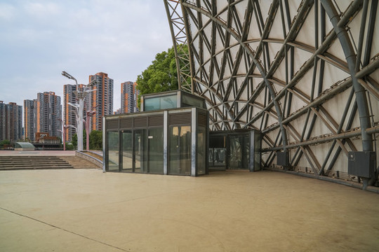 蘇州活力廣場(chǎng)風(fēng)光和現(xiàn)代建筑