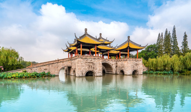揚(yáng)州五亭橋古建筑景觀
