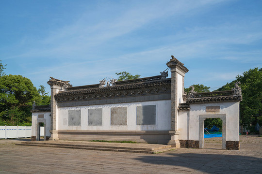 中國無錫惠山古鎮(zhèn)風光和古建筑