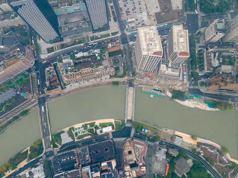 航拍上海城市全景108