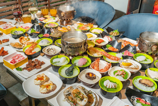 海鮮自助海報