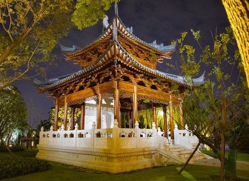 嘉興南湖會景園夜景