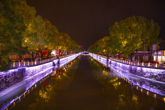 袁花鎮(zhèn)夜景