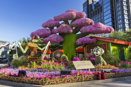 長(zhǎng)安街主題花壇