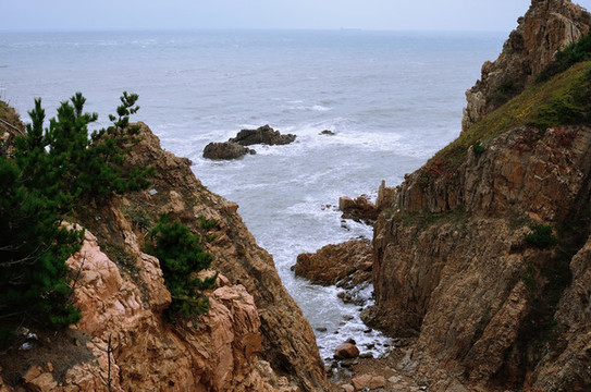 威海榮成成山頭臨海絕壁