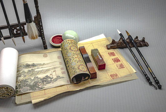 中国书法文具展示