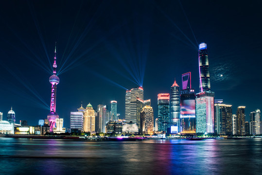 上海外灘夜景燈光秀