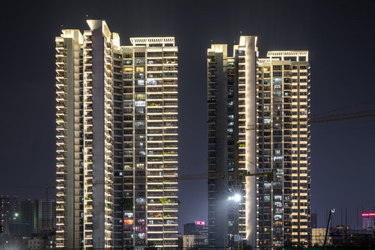 南寧江邊城市夜景