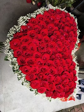 愛(ài)心玫瑰花