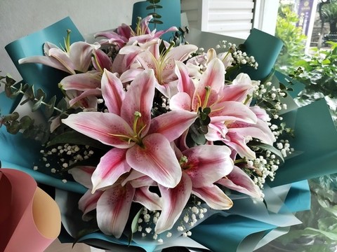 百合花特寫
