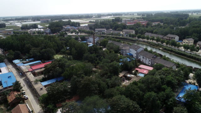 七級古鎮(zhèn)航拍