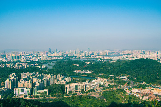 惠州市都市风光鸟瞰