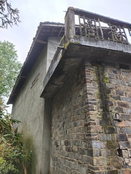 老房子青磚墻