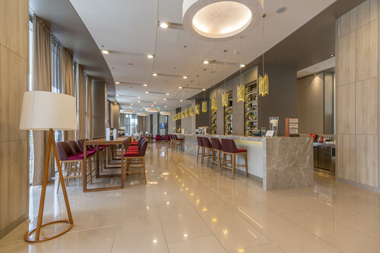 豪華酒店室內餐廳大堂
