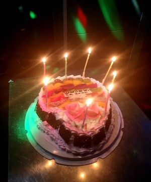 生日蛋糕燭光